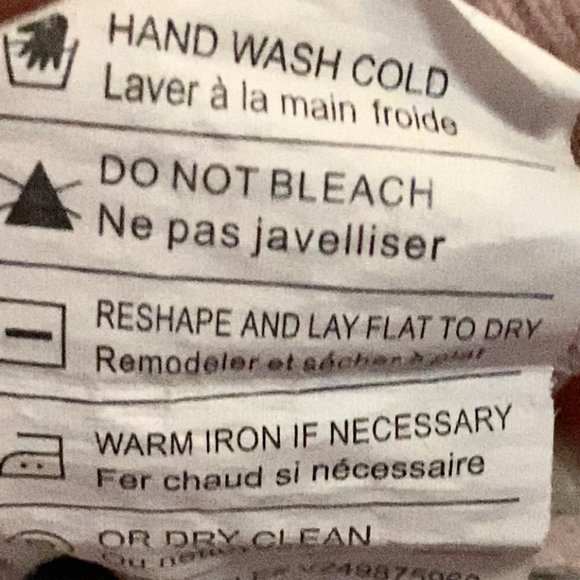 SOLD -Vince Double Faced Sweater Pale Pink w Gray  Women XS - Picture 8 of 10